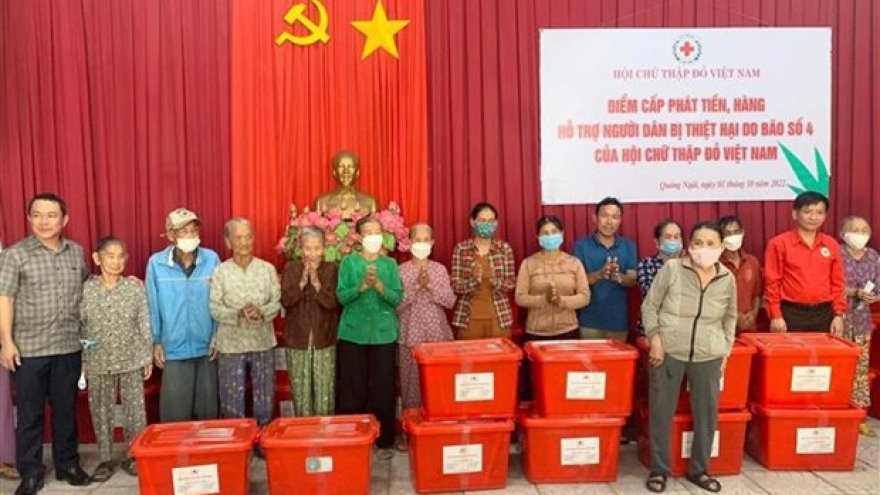 Relief handed to storm victims in Quang Ngai